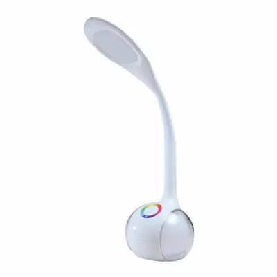 Настольная лампа LED  20AT, 5W RGB, аккум. 2400 mAh белая PLATINET