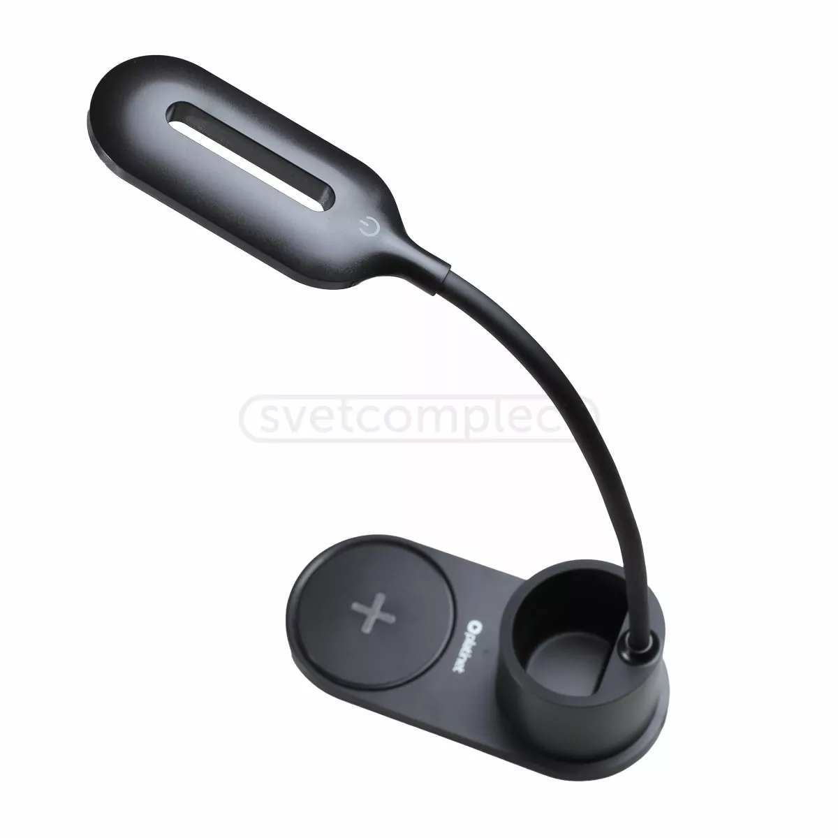 Настільна лампа LED 1930 3W, безпровідна зарядка метал чорний PLATINET