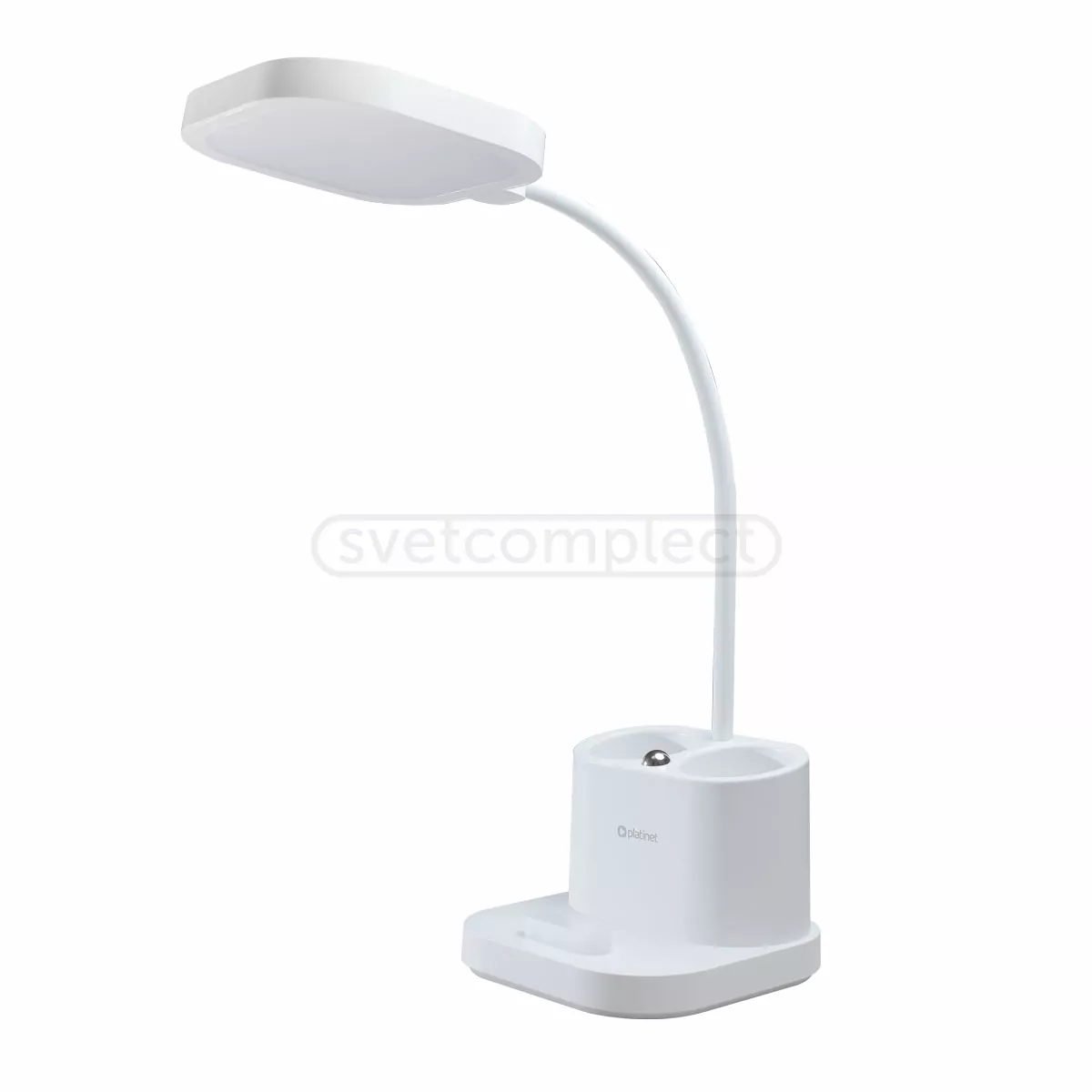 Настільна лампа 008, 5W, 3700-4200К, акум.2400 mAh біла, пластик PLATINET Настільна лампа 008, 5W, 3700-4200К, акум.2400 mAh біла, пластик PLATINET