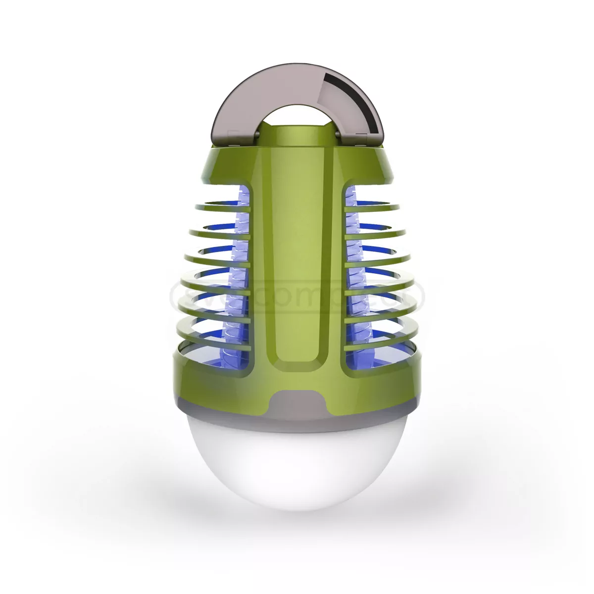 LED лампа для кемпінгу 2в1 L6500  2W, 6500K 1800 мАг,  IP44, зелена, пластик  PLATINET