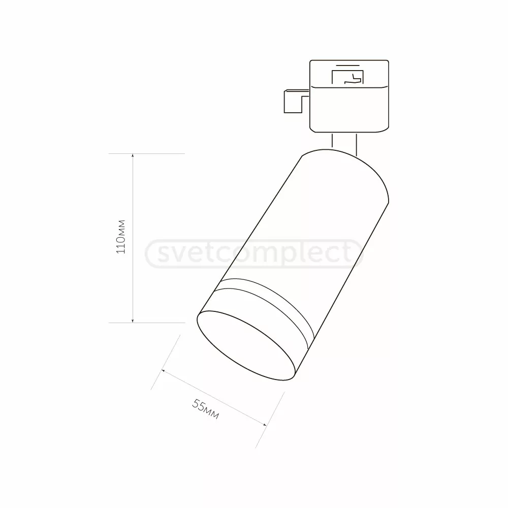 Трековий світильник POWL GU10 TR 5511 BK LED CONCEPT