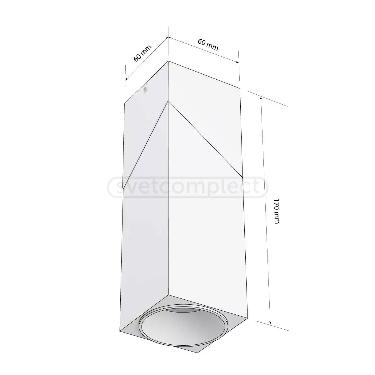 Світильник накладний GRANGE LC-S GU10 60170 GU10 алюміній чорний LED CONCEPT Світильник накладний GRANGE LC-S GU10 60170 GU10 алюміній чорний LED CONCEPT