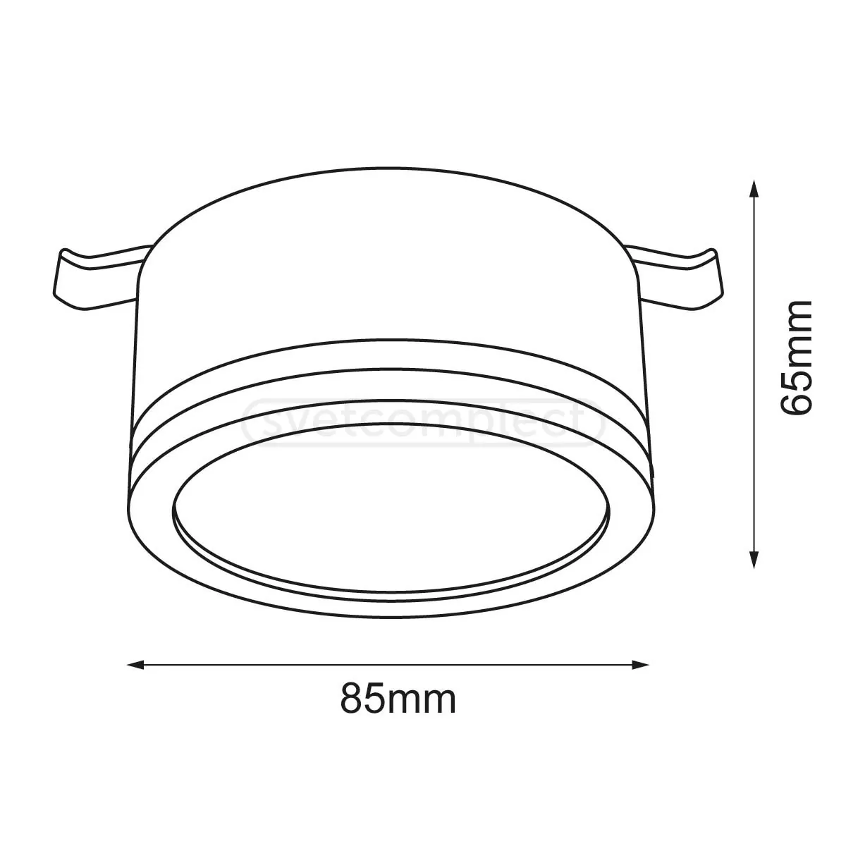 Світильник точковий LESSANEY LC-GX53 8565 GX53 білий LED CONCEPT