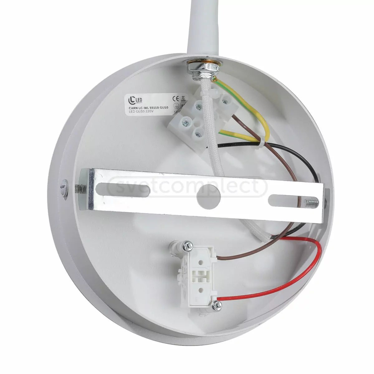 Світильник настінний CARN LC-WL 55110 GU10 ,алюм./акрил білий LED CONCEPT Світильник настінний CARN LC-WL 55110 GU10 ,алюм./акрил білий LED CONCEPT