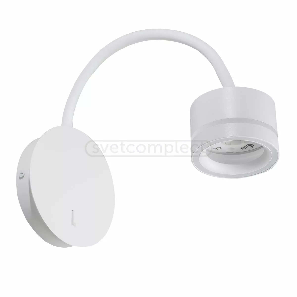 Світильник настінний бра NURE LC-WL 8555 GX53х1 алюм./акрил білий LED CONCEPT Світильник настінний бра NURE LC-WL 8555 GX53х1 алюм./акрил білий LED CONCEPT