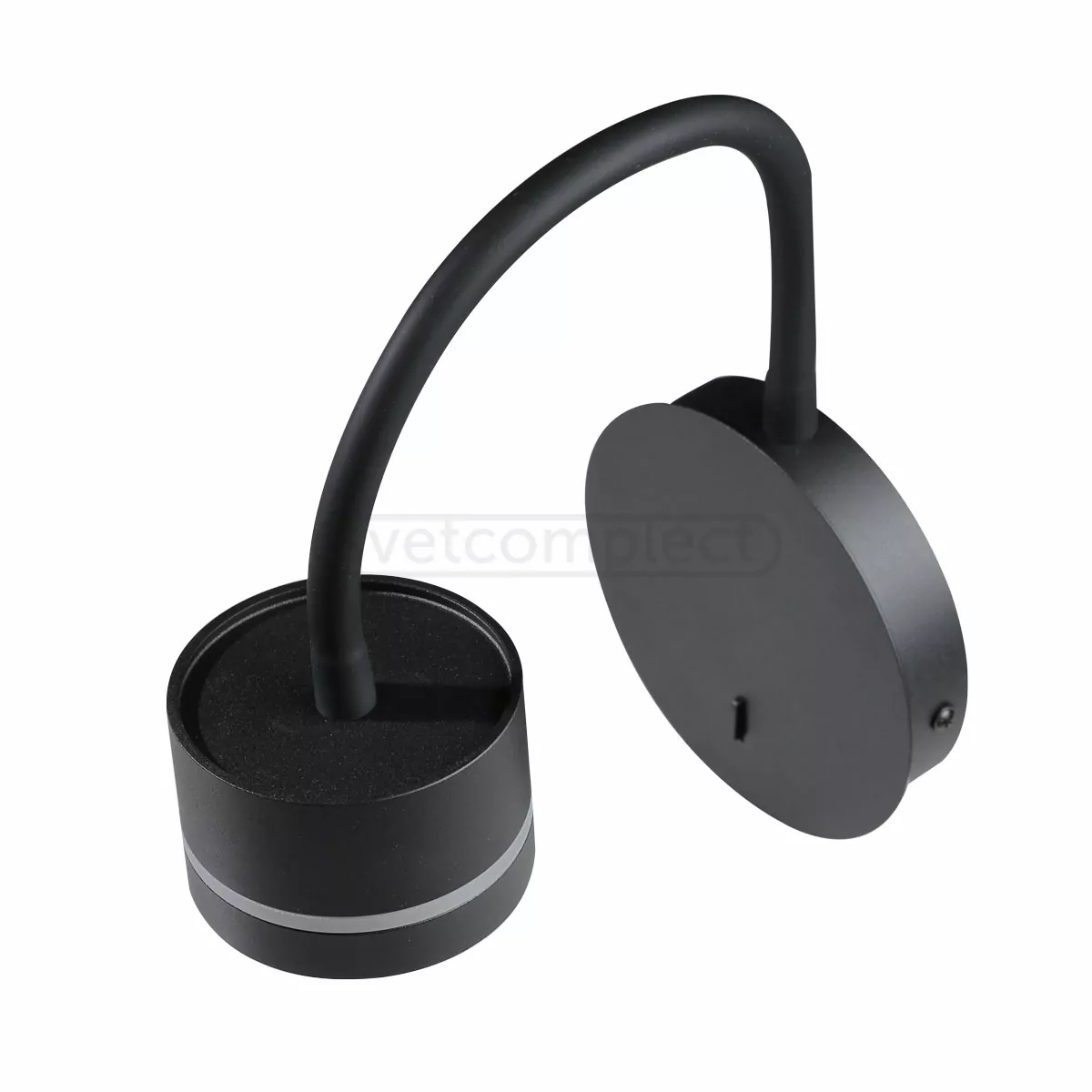 Світильник настінний бра NURE LC-WL 8555 GX53х1 алюм./акрил чорний LED CONCEPT Світильник настінний бра NURE LC-WL 8555 GX53х1 алюм./акрил чорний LED CONCEPT