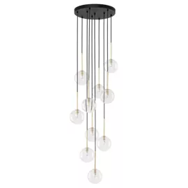 Підвіс NILOS 10 5944 10xG9 BLACK/GOLD TK-Lighting