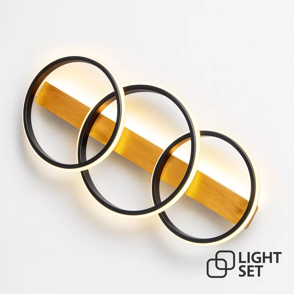 Світильник OVES LED 3R 84W RC,3780Lm,3000-6500K,860x75mm,мет.плас.чорн.дер.LIGHT SET