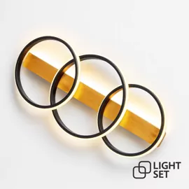 Світильник OVES LED 3R 84W RC,3780Lm,3000-6500K,860x75mm,мет.плас.чорн.дер.LIGHT SET