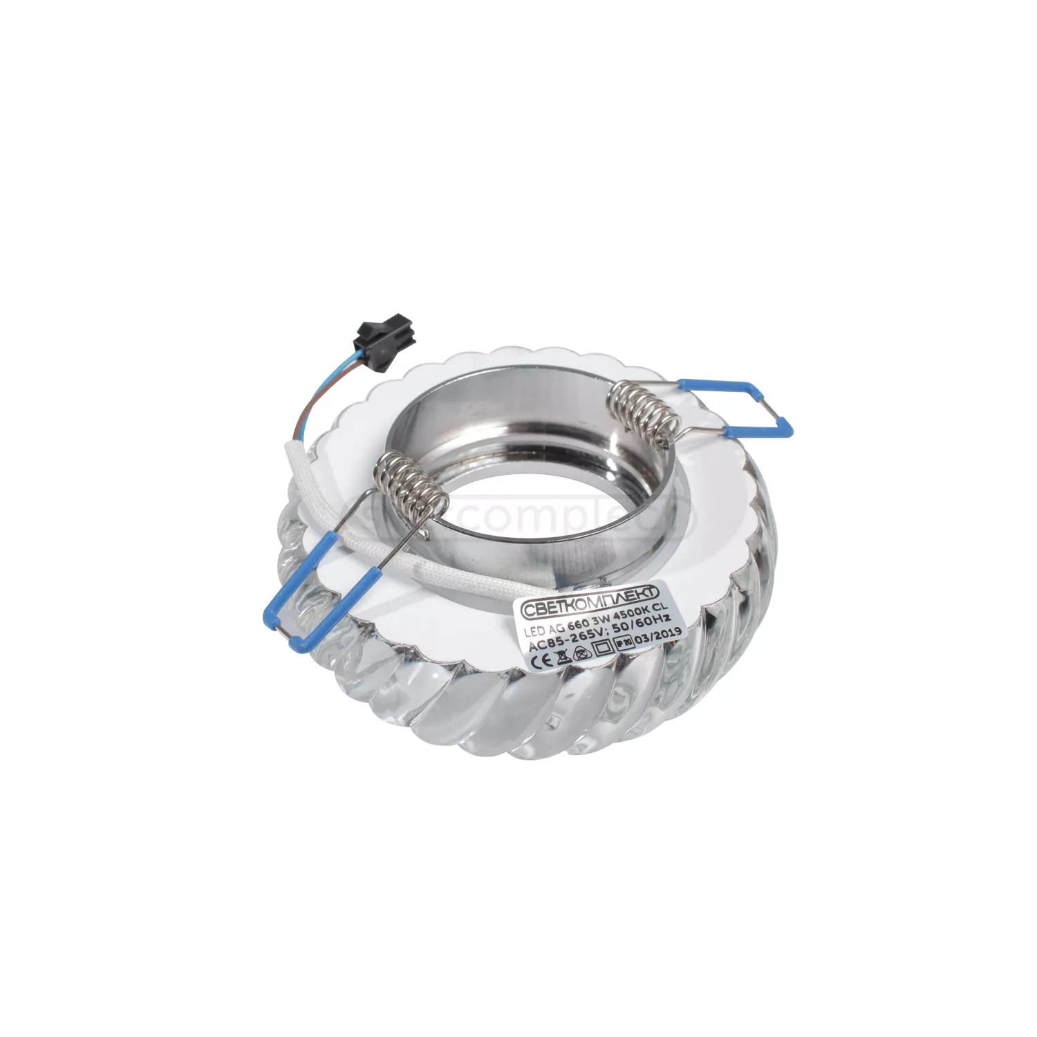 Світильник точковий LED AG 660 3W 4500K CL з діодною підсвіткою