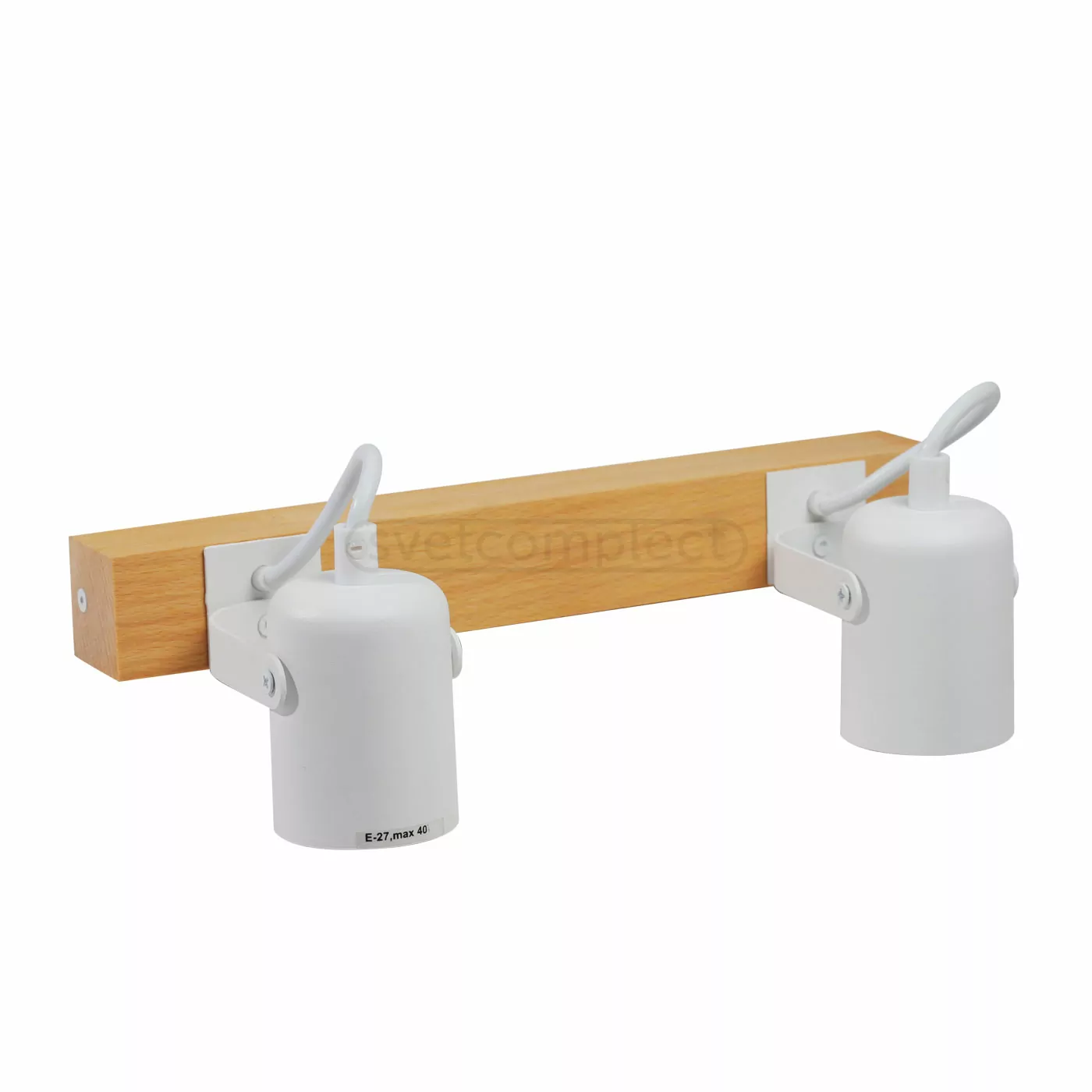 Спот WD 3014 E27 2x40W WH