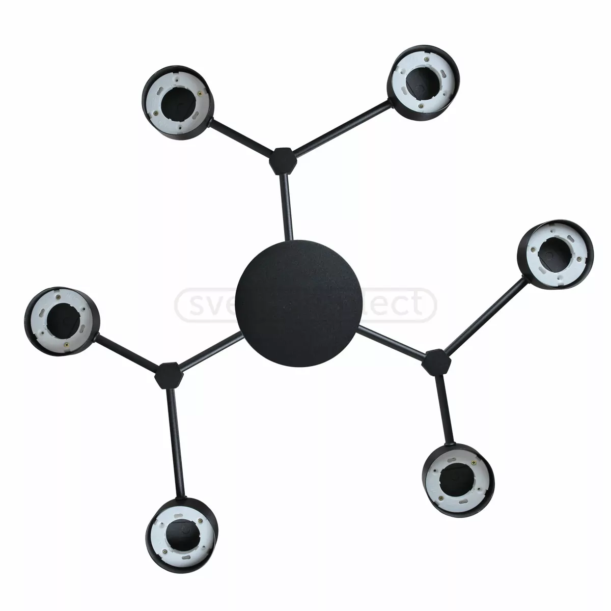 Люстра стельова BUZYNA 6хGX53 чорний LIGHT SET  Люстра стельова BUZYNA 6хGX53 чорний LIGHT SET