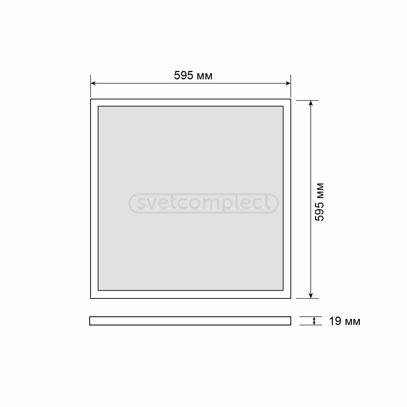 Світильник світлодіодний LED PL 36W 6500K TALLOW Prismatic LED CONCEPT Світильник світлодіодний LED PL 36W 6500K TALLOW Prismatic LED CONCEPT