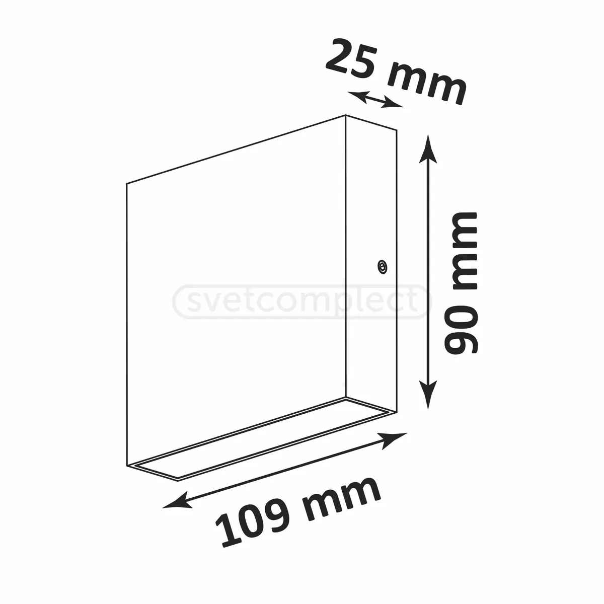 Підсвітка зовнішня Polux CHICAGO LED 2х3W, 11см, IP44 Біла 