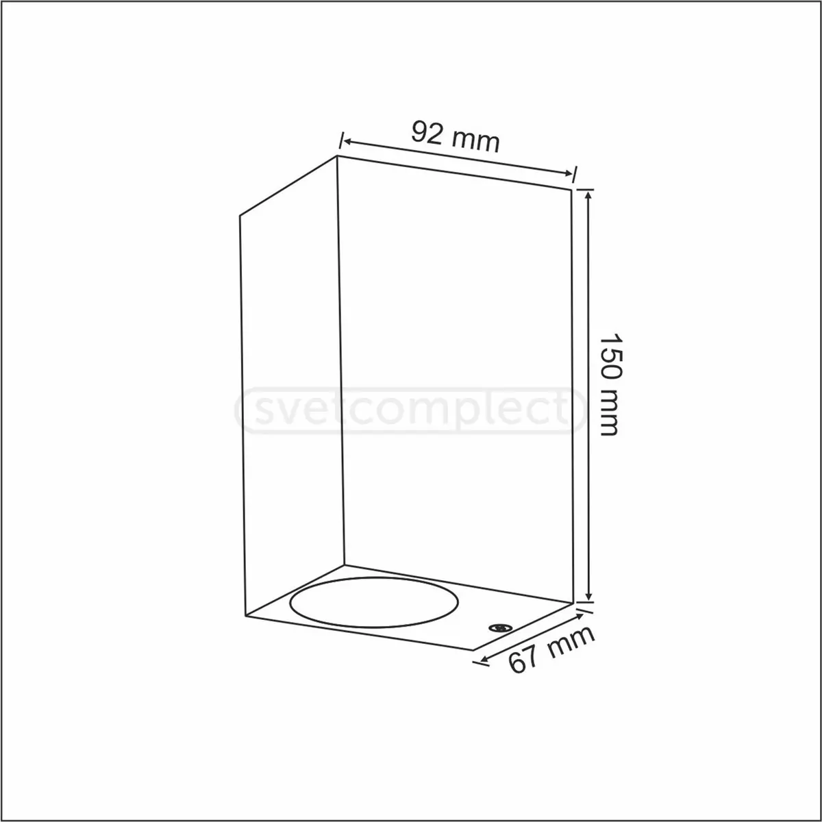 Підсвітка зовнішня Polux BOSTON S 2хGU10 max 10W, IP44 Чорний