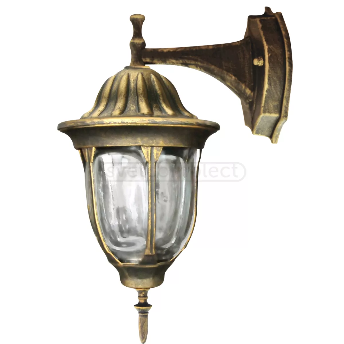 Бра садово-паркове Polux FLORENCJA 1хЕ27 max 20W IP43 Антична латунь  