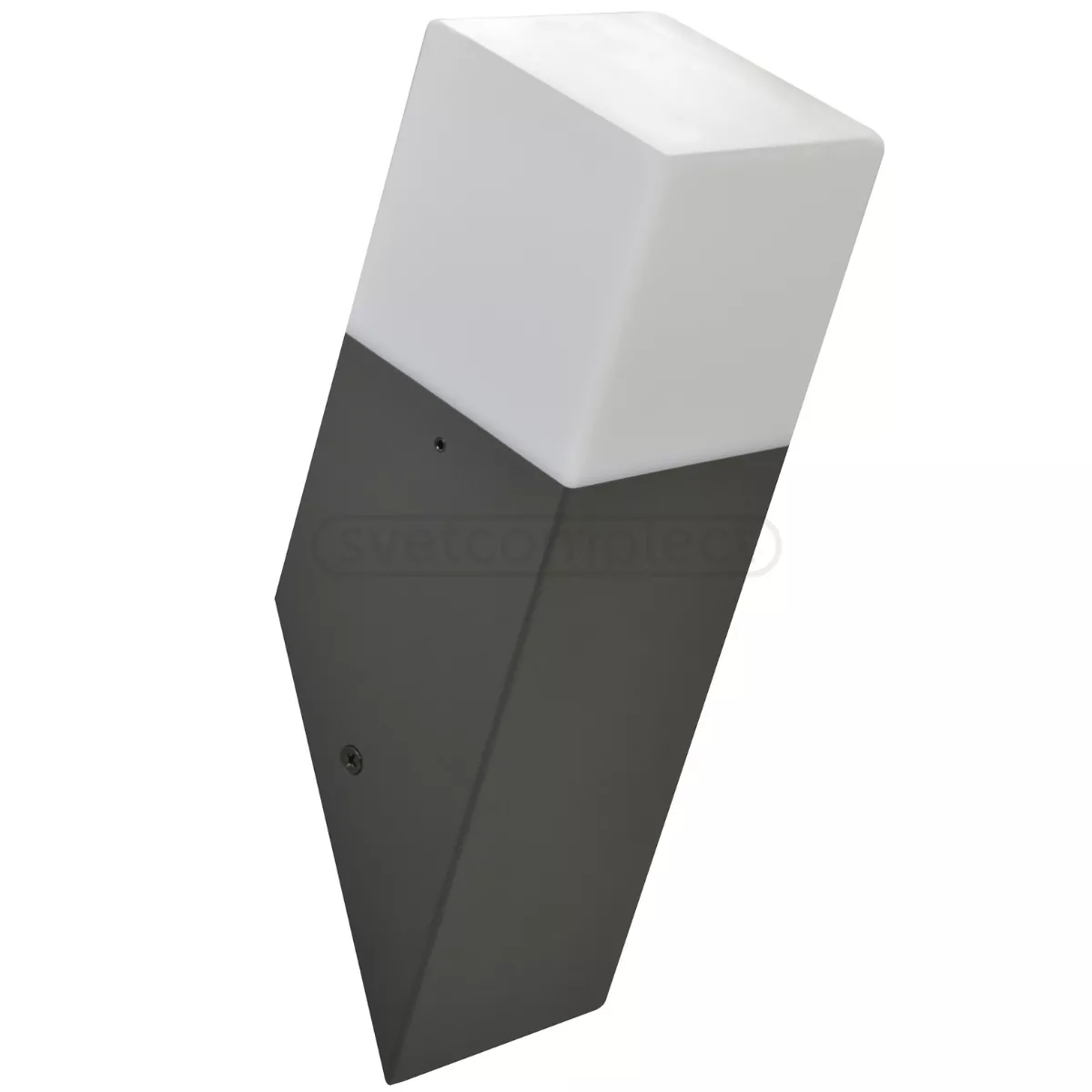 Бра під кутом садово-паркове Polux NEW YORK 1хЕ27 max 12W, IP44 Графіт