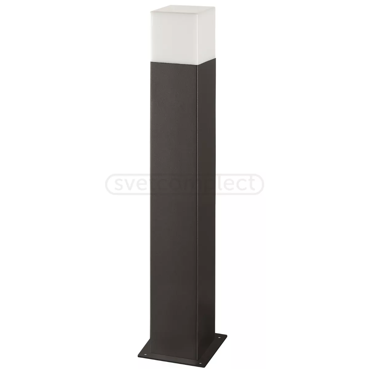 Стовпчик садово-парковий Polux NEW YORK 1хЕ27 max 12W, 44см, IP44 Графіт