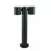 Стовпчик садово-парковий Polux PINO 2хGU10 max 10W, 44см, IP44 Чорний