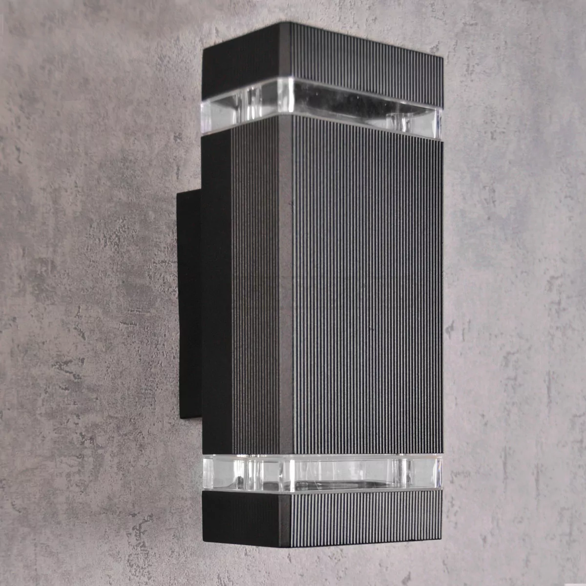 Підсвітка зовнішня Polux GILBERT 2хGU10 max 10W, IP44 Чорний 