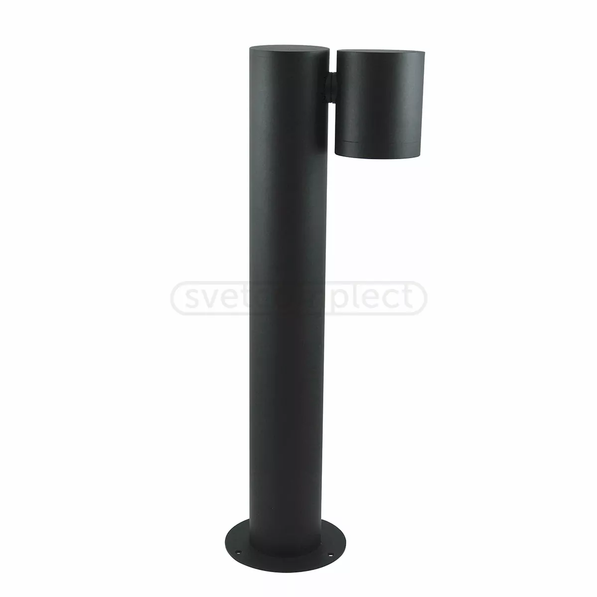 Стовпчик садово-парковий Polux PINO 1хGU10 max 10W, 44см, IP44 Чорний