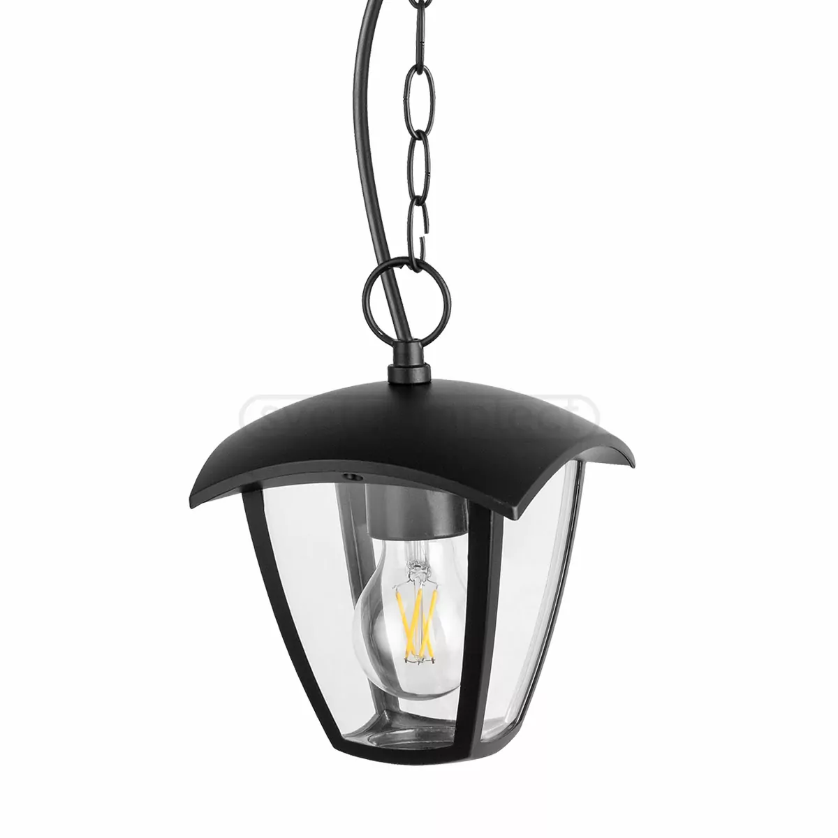 Підвіс садово-парковий Polux IGMA 1хЕ27 max 12W, IP44 Чорний