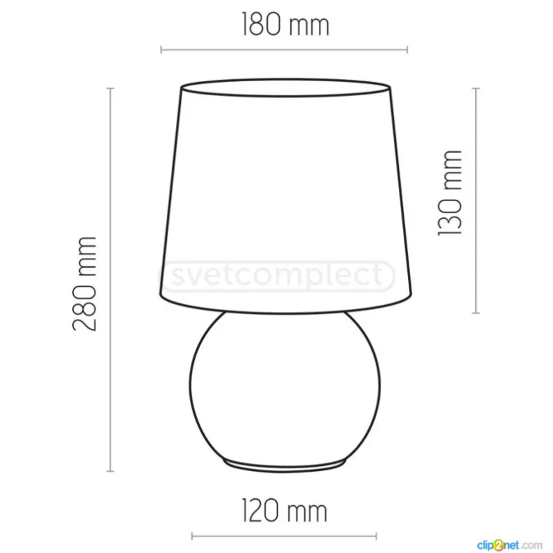 Лампа настільна PICO  1PL-5158  1xE14 max 15Вт,  біла TK-LIGHTING