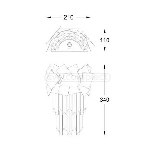 Бра ZUMA LINE QUASAR 2xG9 max 42W хром