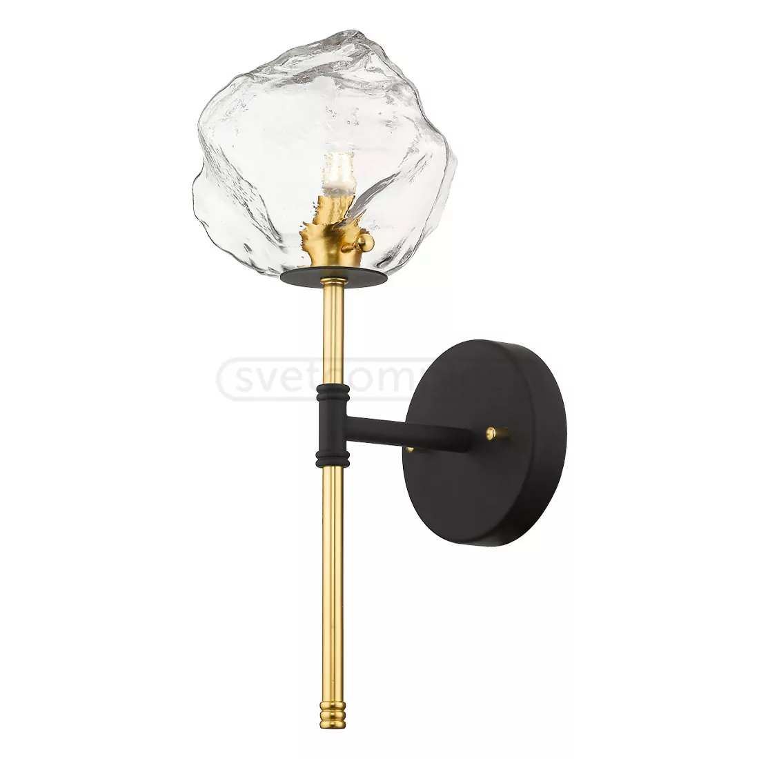 Бра ZUMA LINE ROCK 3xG9 max 28W Чорний