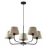 Люстра CHICAGO 5PL-3989 5xE27 max 15Вт, черный лен TK-LIGHTING Люстра CHICAGO 5PL-3989 5xE27 max 15Вт, черный лен TK-LIGHTING