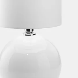 Лампа настільна PALLA SMALL  1PL-5066  1xE27 max 15Вт,  білий + срібло TK-LIGHTING
