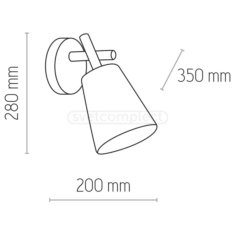 Бра VAIO 1PL-573 1xE27 max 15Вт, льон TK-LIGHTING