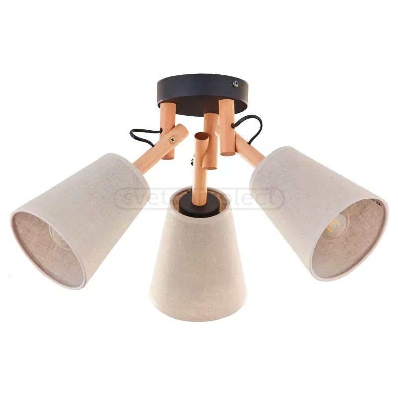 Бра VAIO 1PL-574  3xE27 max 15Вт, льон TK-LIGHTING