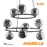 Підвіс TK - LIGHTING ANABELLE 6845 9xG9 чорний