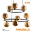 Підвіс TK - LIGHTING ANABELLE 6908 9xG9 чорний бурштин