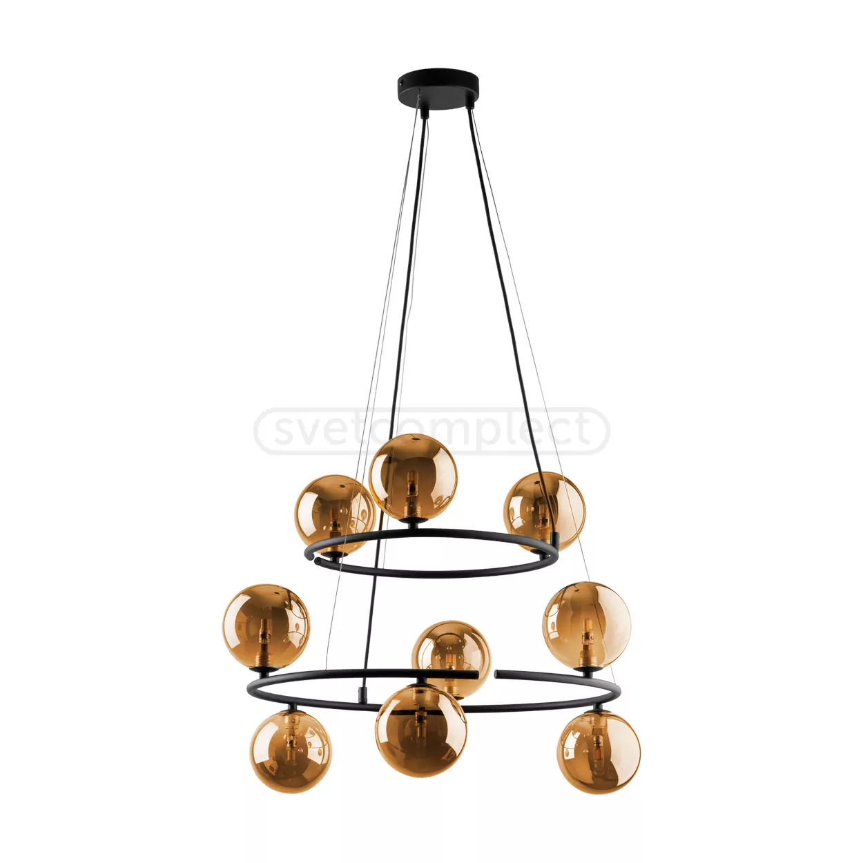Підвіс TK - LIGHTING ANABELLE 6908 9xG9 чорний бурштин Підвіс TK - LIGHTING ANABELLE 6908 9xG9 чорний бурштин