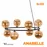 Підвіс TK - LIGHTING ANABELLE 6907 8xG9 чорний бурштин