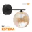 Бра TK - LIGHTING ESTERA 4777 1xG9 чорний бурштин