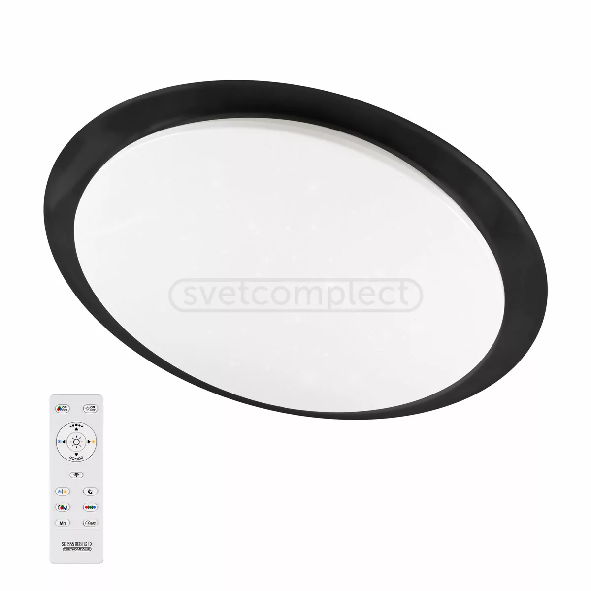 Світильник світлодіодний SG-455 50W RGB TX IR RC BK з пультом ДК СВЕТКОМПЛЕКТ Україна