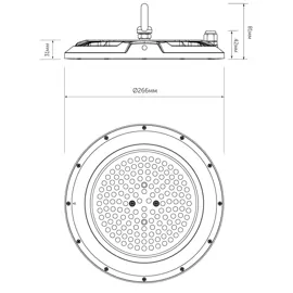 Світильник підвісний TONREE LED UF SMD 100W IP65 LED CONCEPT 