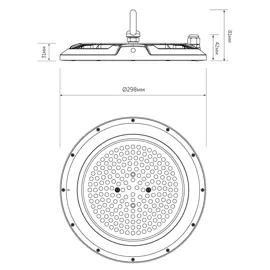 Світильник підвісний TONREE LED UF SMD 150W IP65 LED CONCEPT 