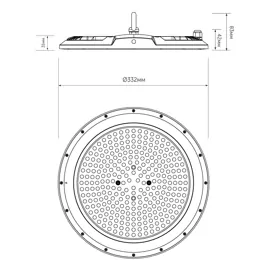 Світильник підвісний TONREE LED UF SMD 200W IP65 LED CONCEPT 