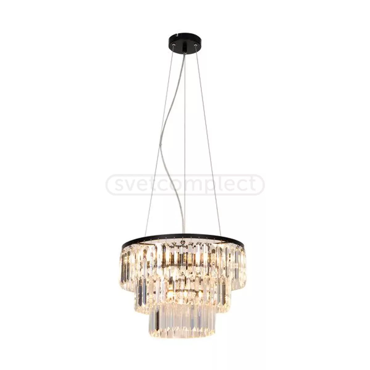 Люстра підвісна TIFANNY 4xE14 чорний  ZUMA LINE