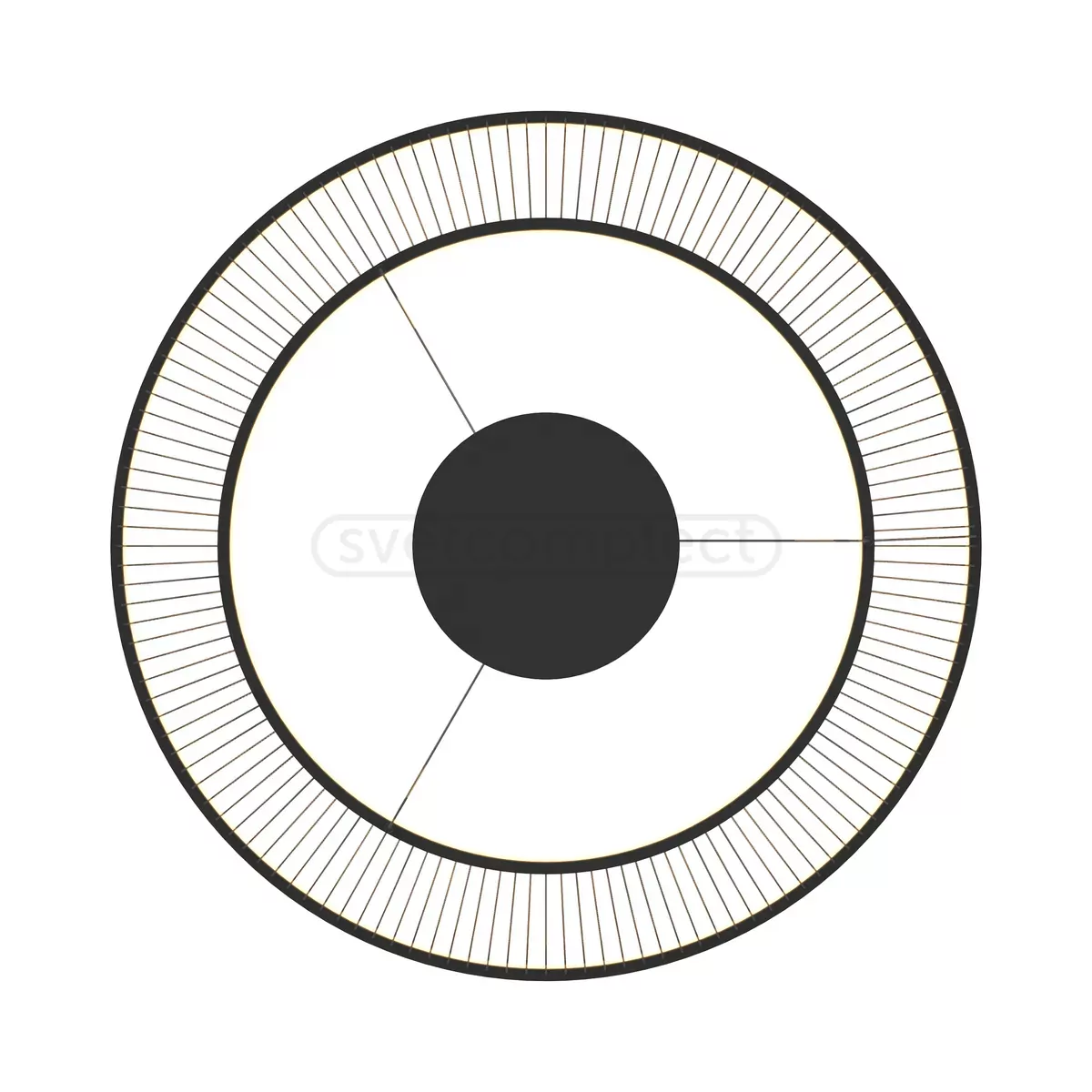 Світильник підвісний BALU LED 57Вт,3000-6000К, чорний ZUMA LINE