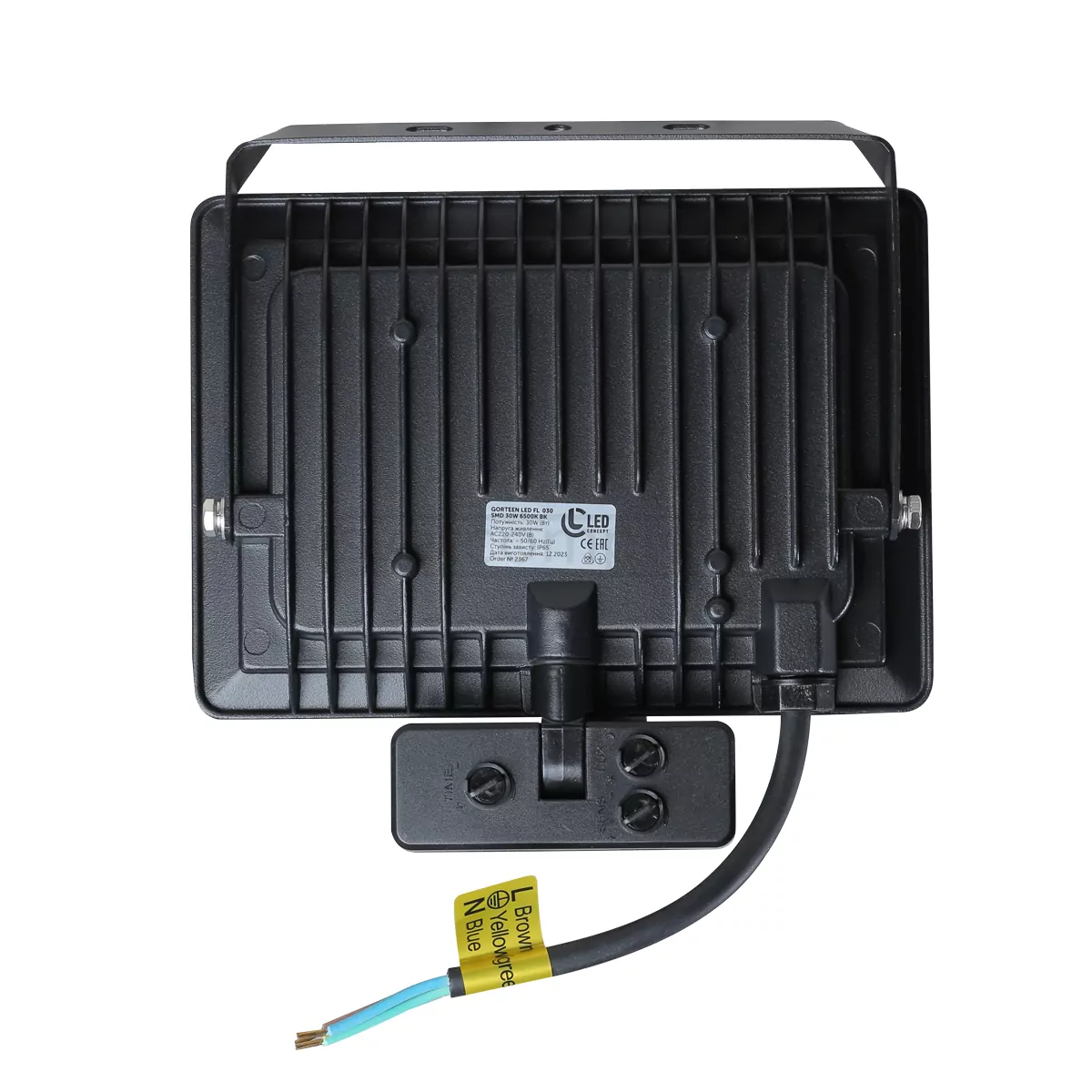 Прожектор з датчиком руху GORTEEN LED FL 010 SMD 30W IP65 LED CONCEPT  Прожектор з датчиком руху GORTEEN LED FL 010 SMD 30W IP65 LED CONCEPT