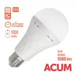 Лампа-світильник LIGHT SET LED BULB 12W A80 4500K 1200mAh.