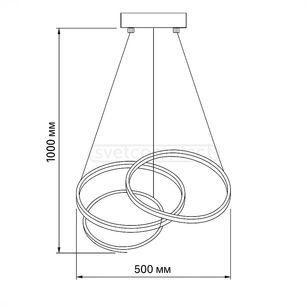 Світильник SOYKA LED PL 85W RC 8400Lm,3000-6500К,500х1000mm,алюм.метал/пластик,білий,LIGHT SET