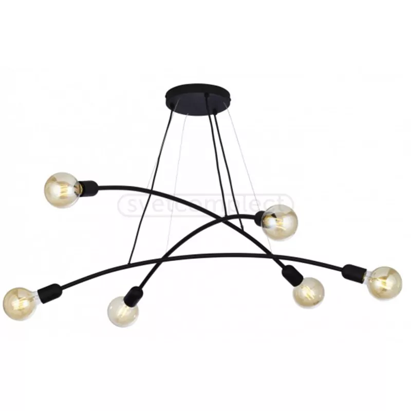 Підвіс ТК-LIGHTING HELIX 6PL 6*E27 BK Підвіс ТК-LIGHTING HELIX 6PL 6*E27 BK