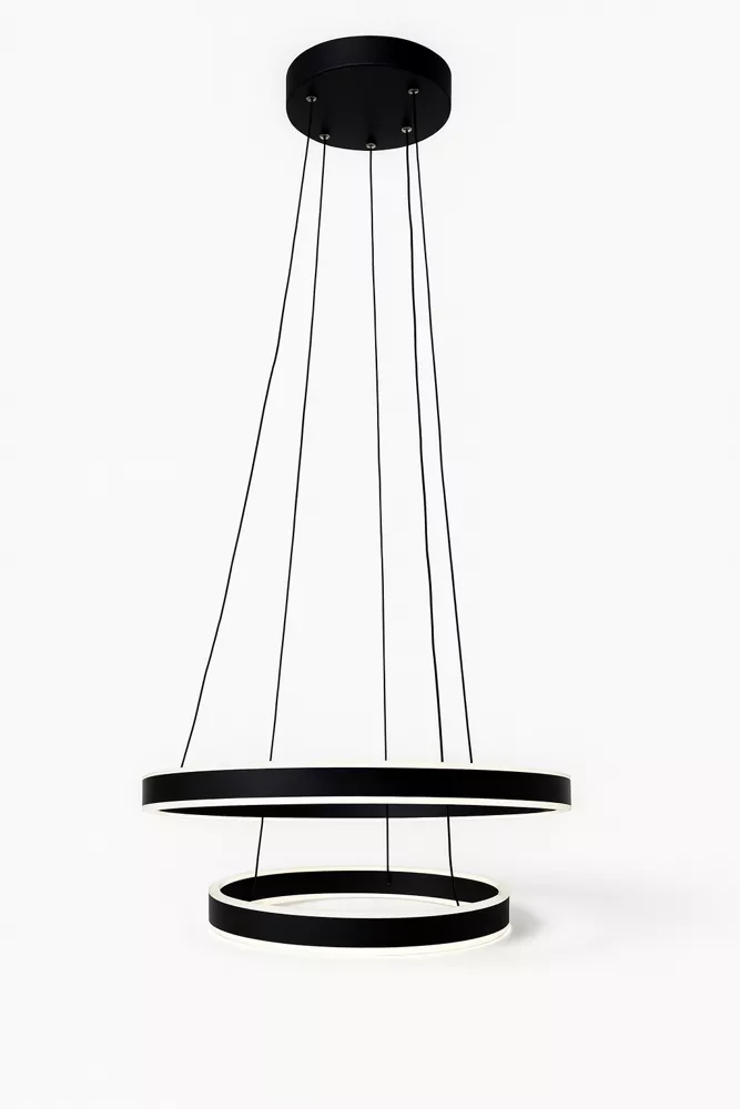 Світильник VERBA LED 2 PL 6012 100W,7800Lm,2800-6000K,600х1200mm,метал,пластик,чорний,LIGHT SET