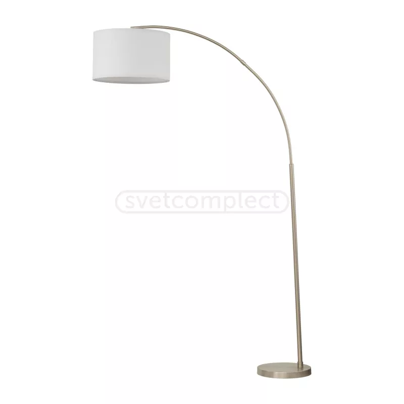 Торшер ZENITH 1xE27,max 60W,1300х500х2000мм,метал/тканина,нікель/білий,TK Lighting Торшер ZENITH 1xE27,max 60W,1300х500х2000мм,метал/тканина,нікель/білий,TK Lighting